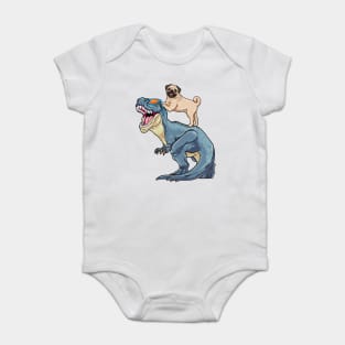 The T-Rex Rider Baby Bodysuit